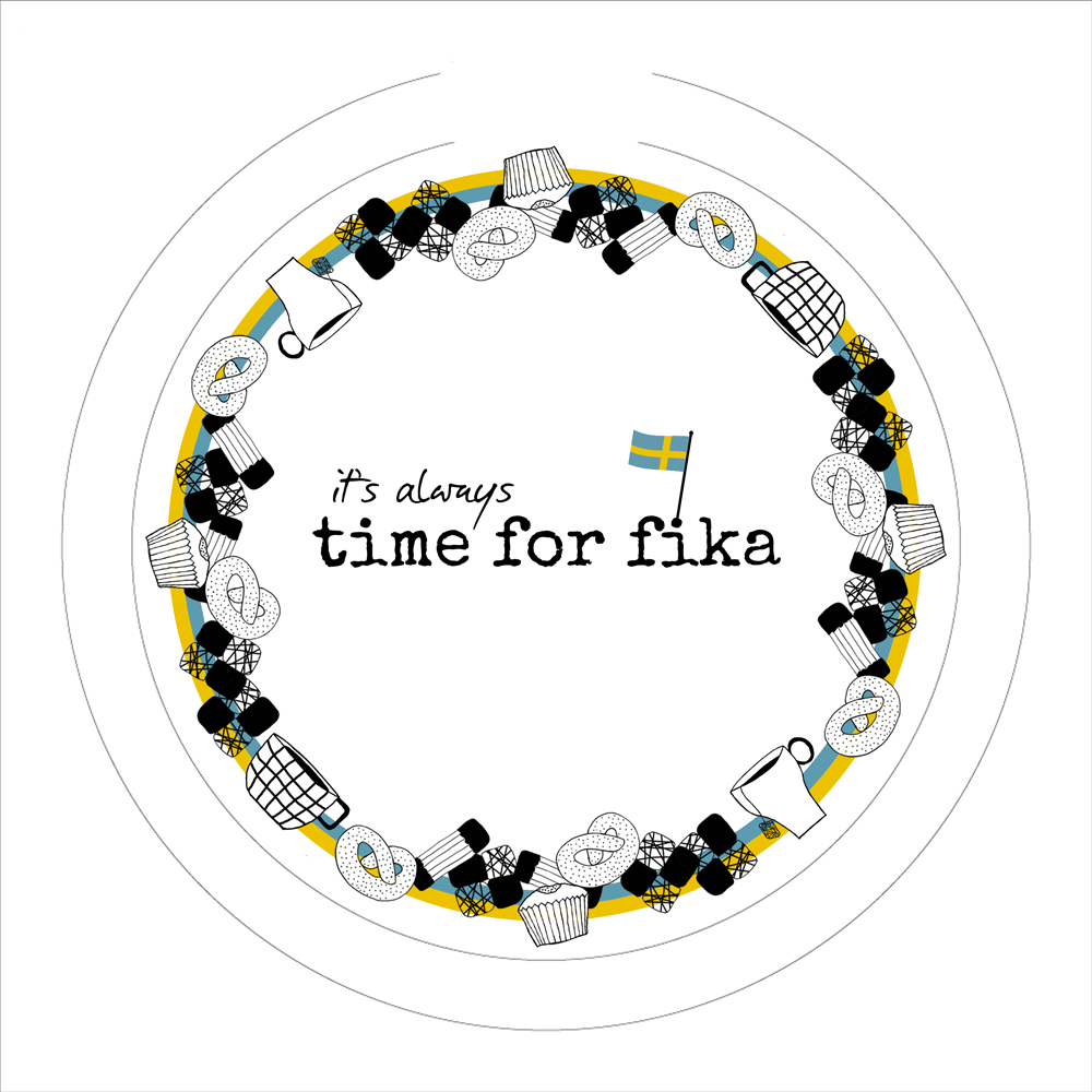 bricka ALWAYS FIKA 31 cm  - 2