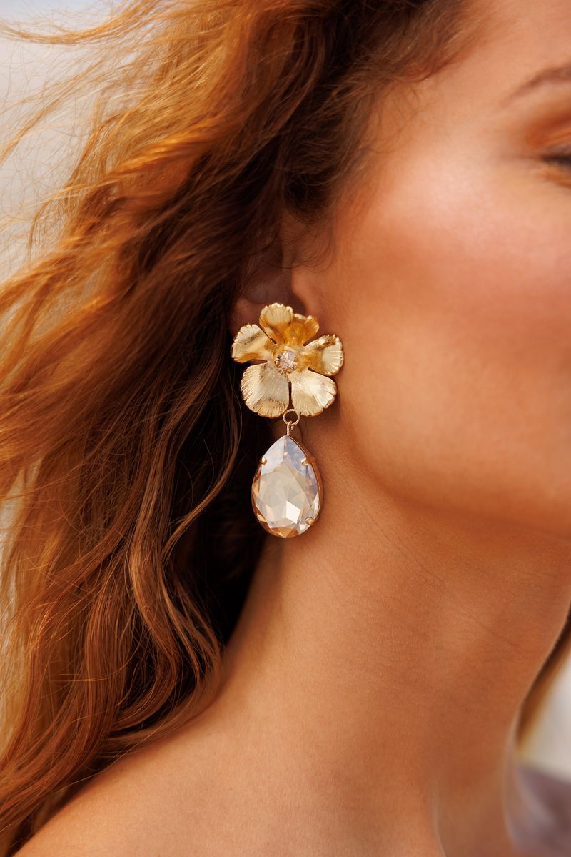 Caroline Svedbom Anemone Grande Earrings Gold