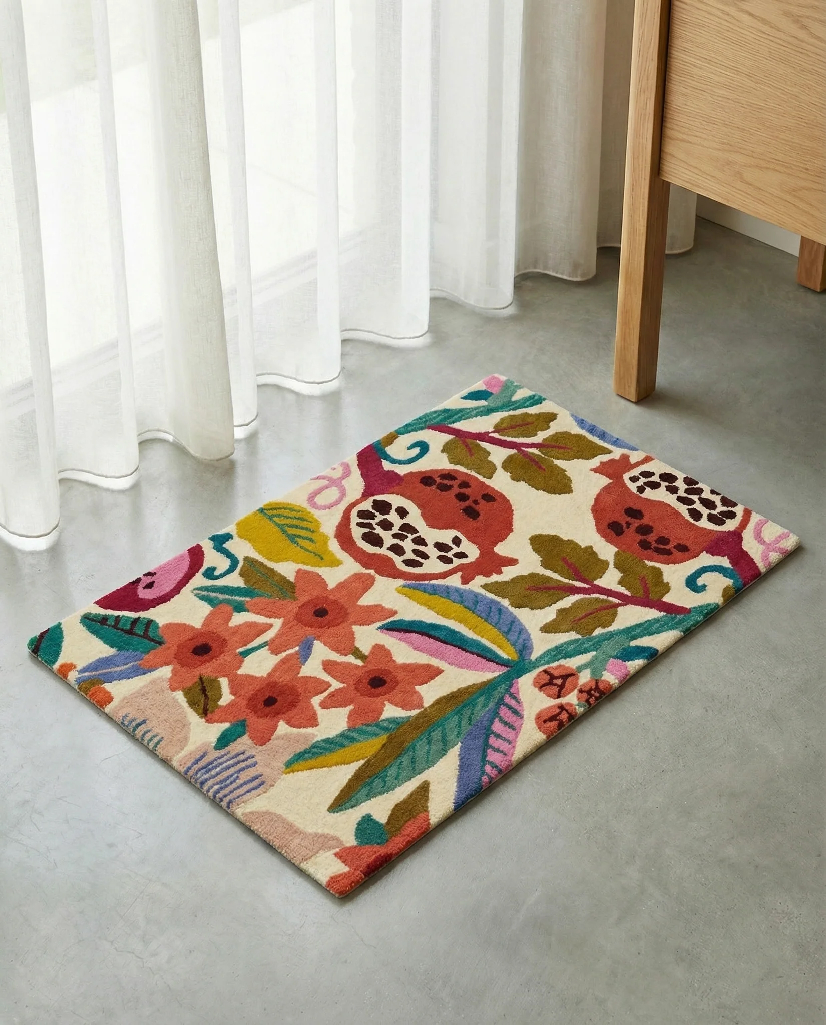 Dörrmatta Pomegranate White/Multi 60x90cm - 2