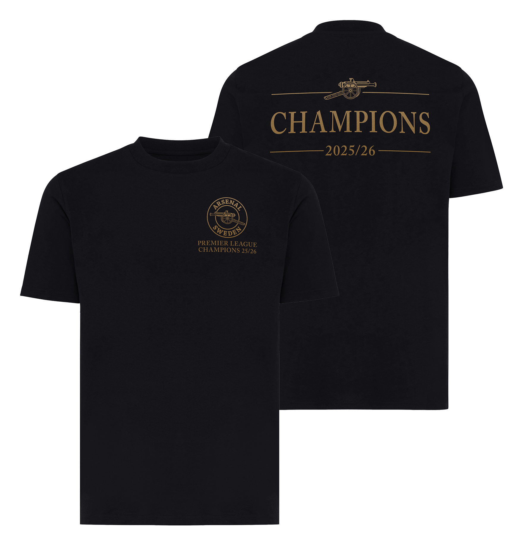 2025/2026 CHAMPIONS TEE - SVART