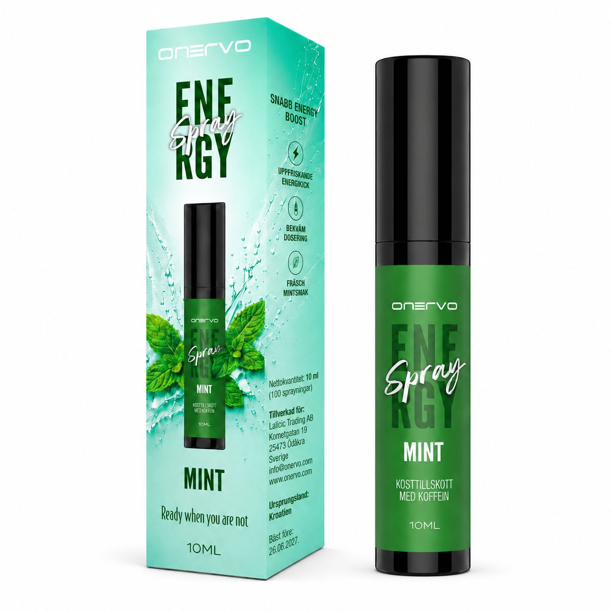 Onervo Energy Spray – Minttu 10 ml