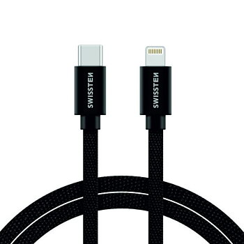 Swissten Textilkabel USB-C/Lightning C 2m