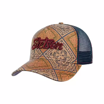 Vintage Print Trucker Keps