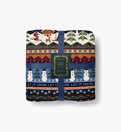 Fleece Blanket Ski Chalet