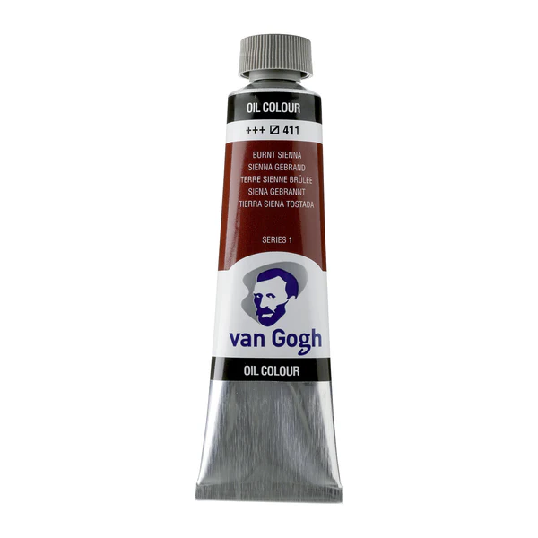 Oljefärg van Gogh Olja 40 ml - 411 Burnt Sienna 