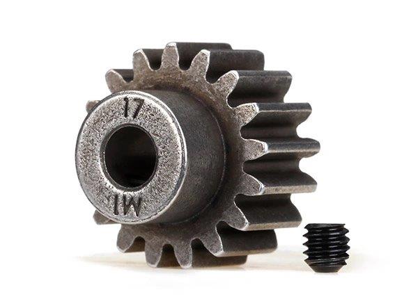 Traxxas Motordrev (Pinion) 17T 1.0M för 5mm Axel (Endast för Ståldrev)