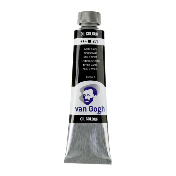 Oljefärg van Gogh Olja 40 ml - 701 Ivory Black 