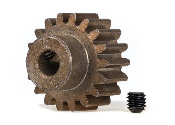 Traxxas Gear, 18-T pinion (1.0 metric pitch) (fits 5mm shaft) set screw