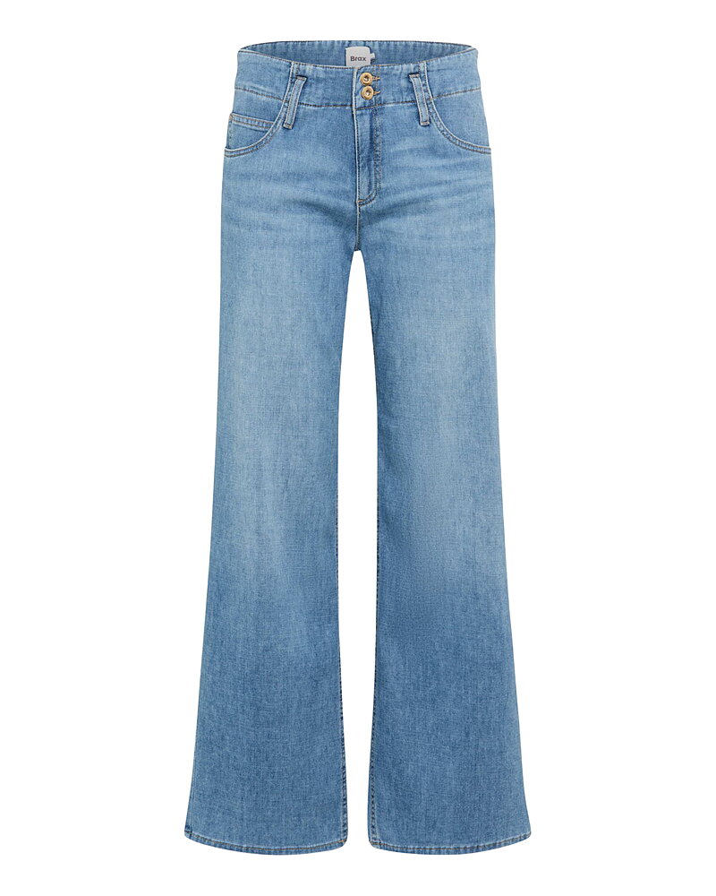 Jeans Maine tunn & vid 2 knappar ljus denim