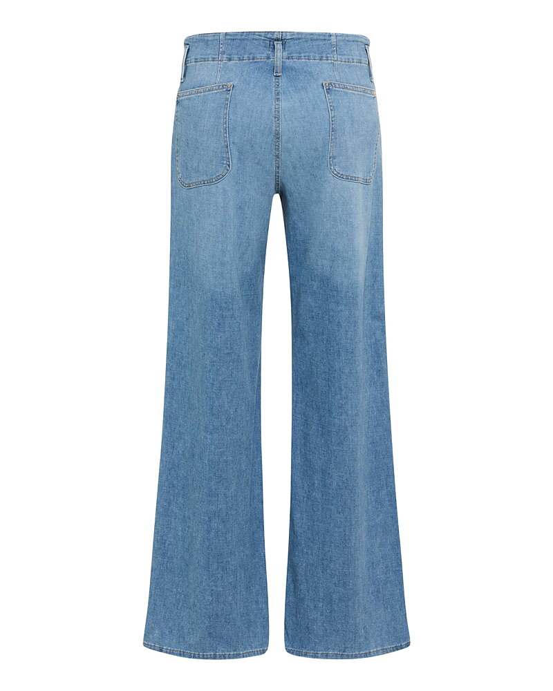 Jeans Maine tunn & vid 2 knappar ljus denim