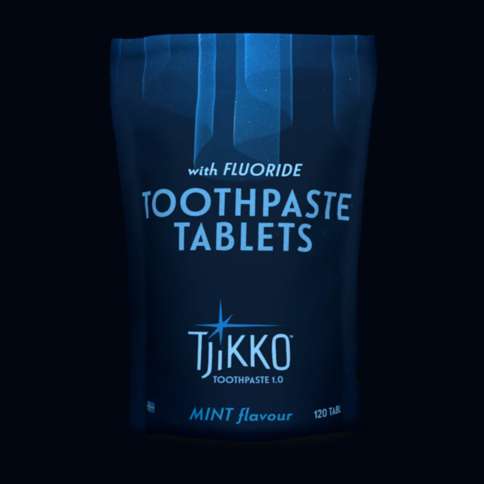 Tjikko Pastillas dentífricas con flúor Paquete grande 120 uds.