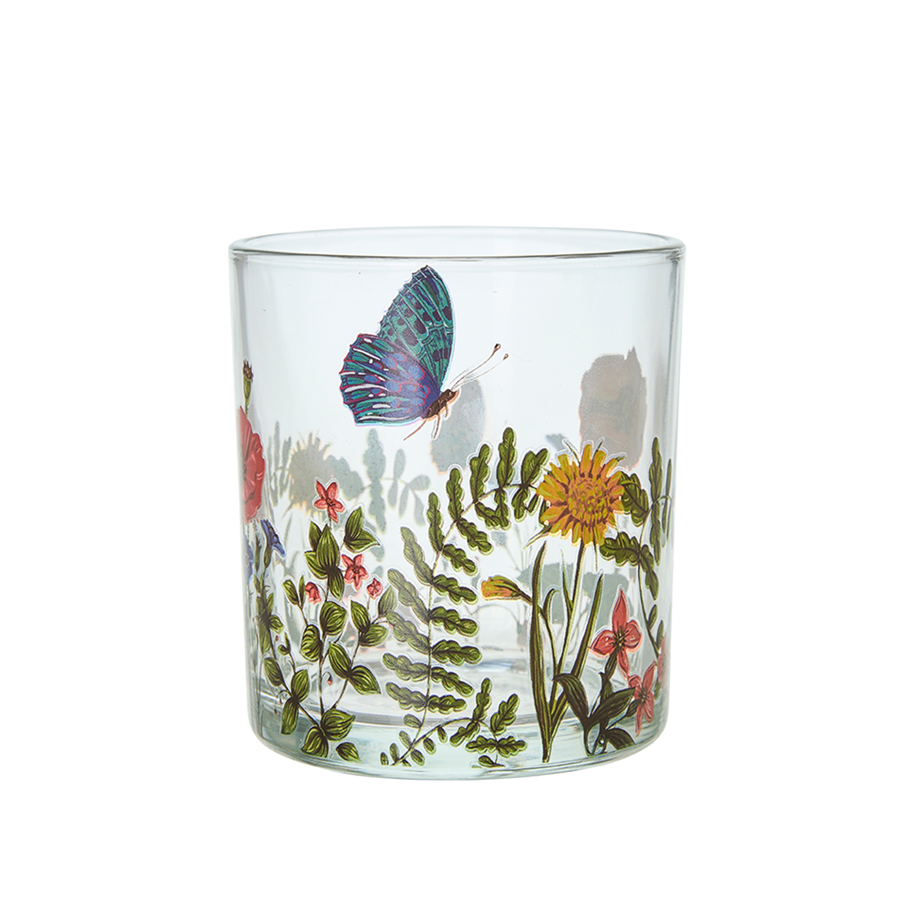 Glas/ Lykta - Sommarblom