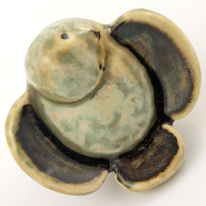 ジョセフサイモン  アースカラーの小鳥  7cm  1960年代  (2)