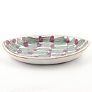 Mari Simmulson (Djungel 1953) Oval Bowl with Green/Cerise Decor 18 cm #4102 (6)