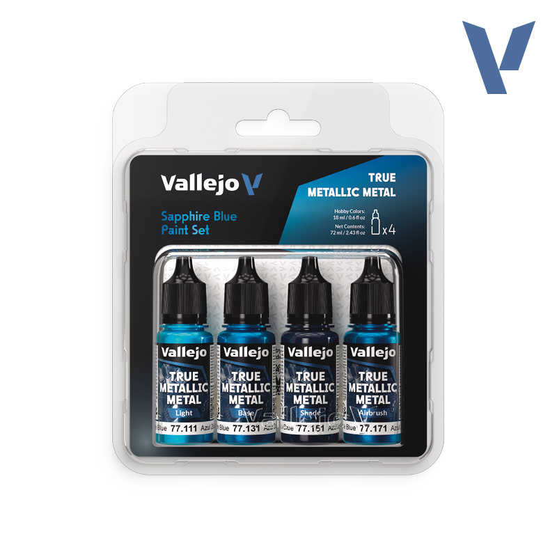 Vallejo: Sapphire Blue Paint Set