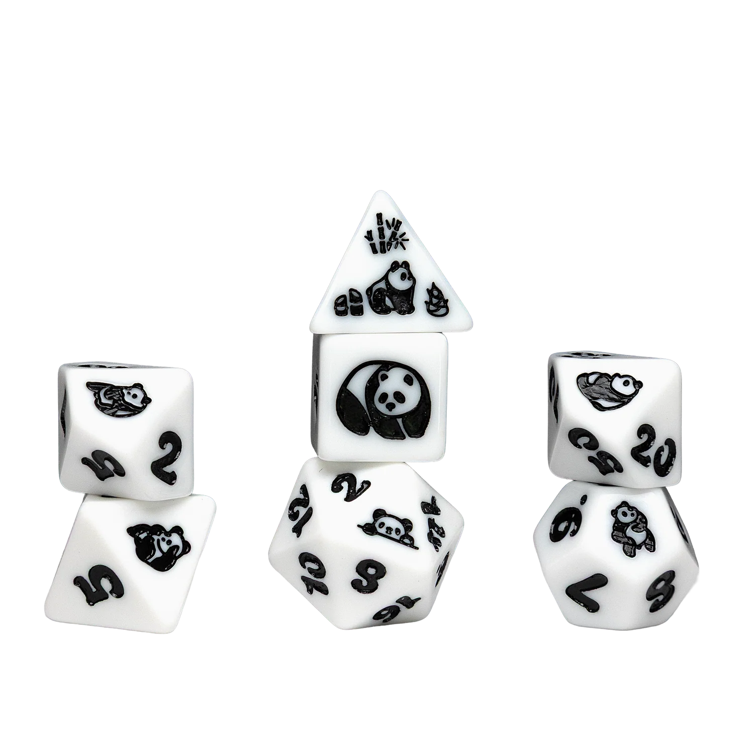 Sirius Dice: Animals Series - Moon Panda Polyhedral Dice Set