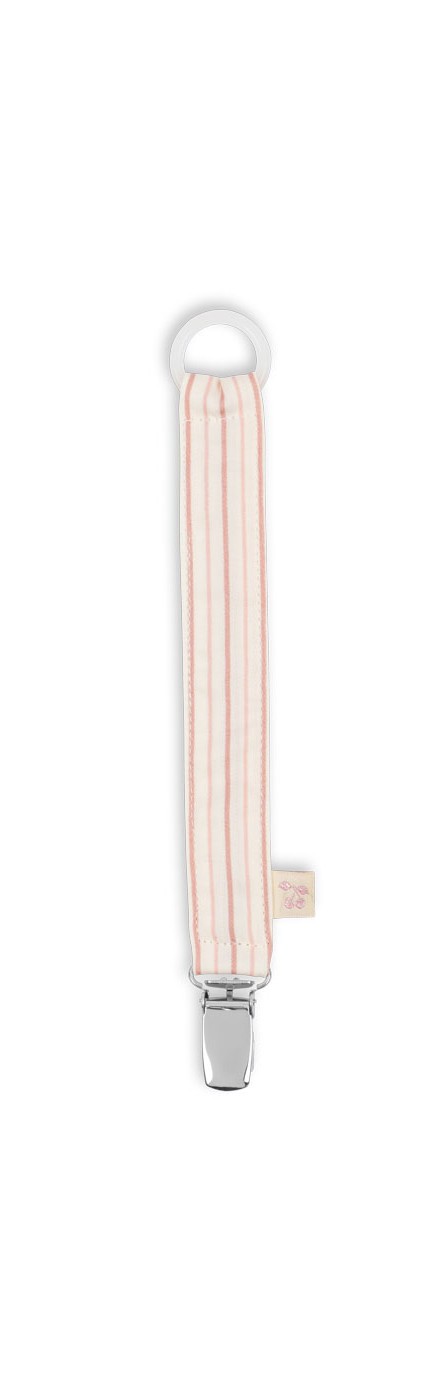 PACIFIER STRAP STRIPIE PETITE ROSE