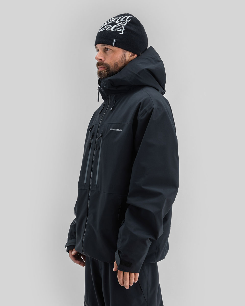 Beyond Medals Snowboardjacka - Pro Tech Jacket 3L Black - 3