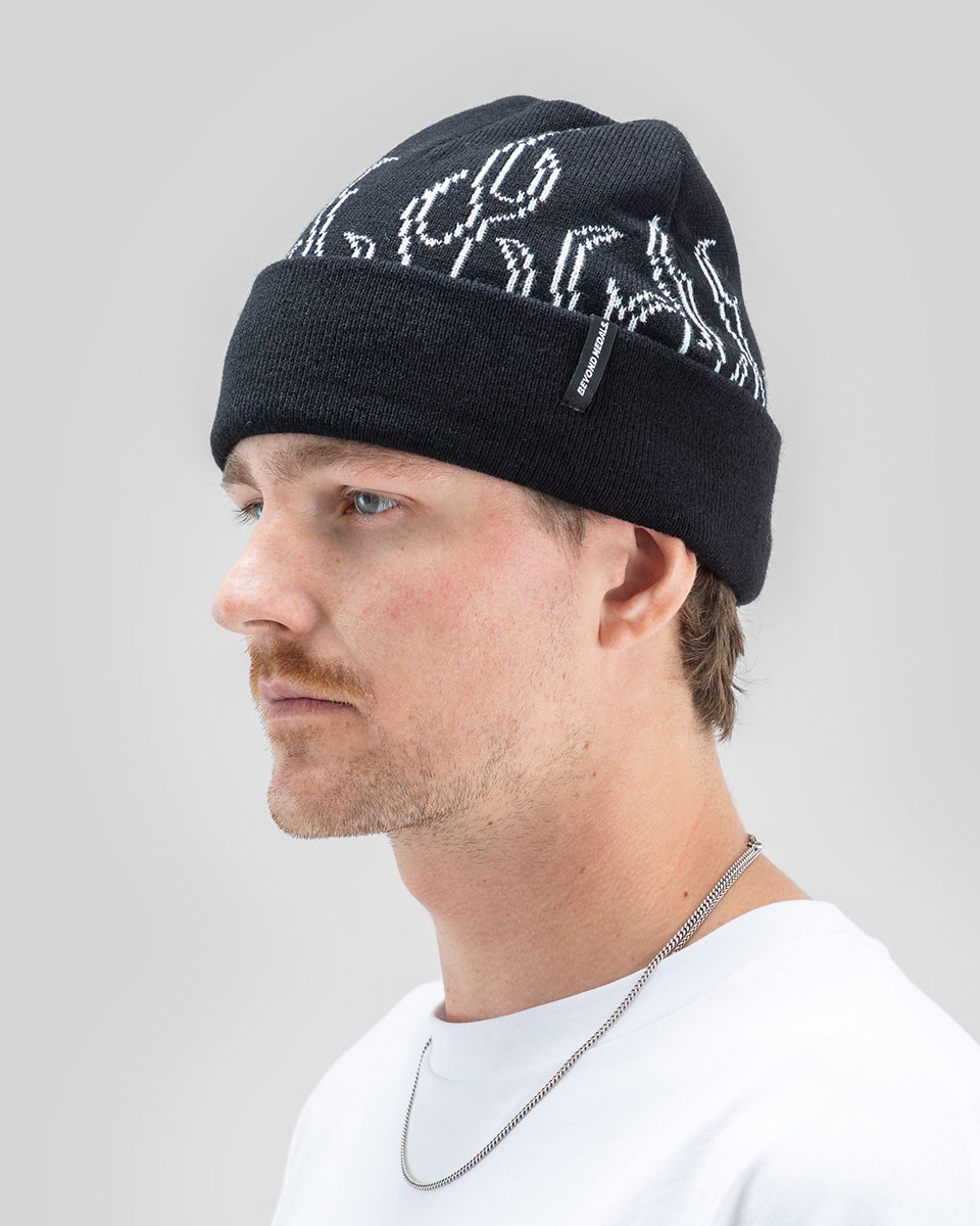 Beyond Medals Mössa - 00s Flame Beanie Black - 3