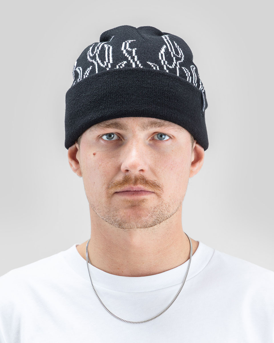 Beyond Medals Mössa - 00s Flame Beanie Black - 2