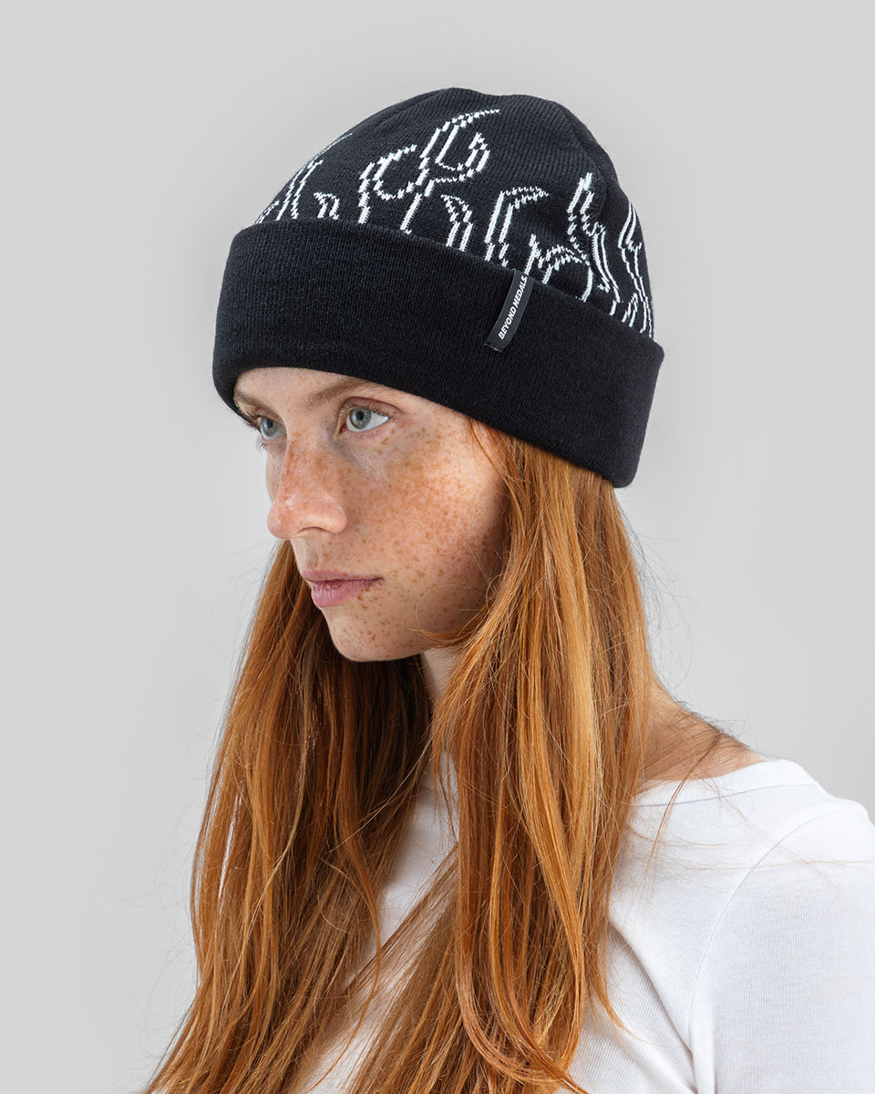 Beyond Medals Mössa - 00s Flame Beanie Black - 5