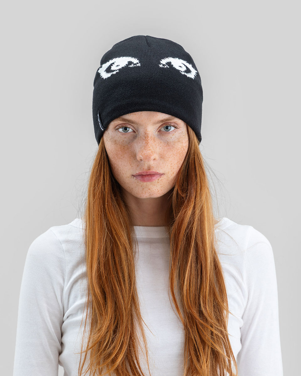 Beyond Medals Mössa - Jacquard Beanie Eyes Black - 3
