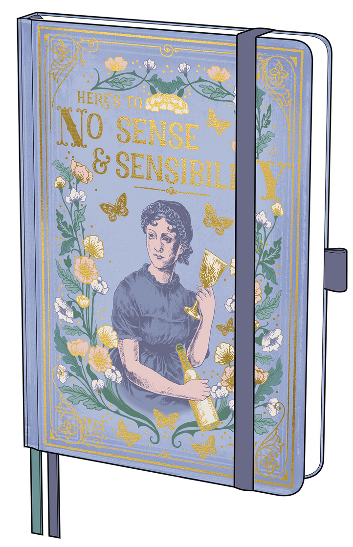 Anteckningsbok Jane Austen i A5 – Lila med linjerade blad - 3