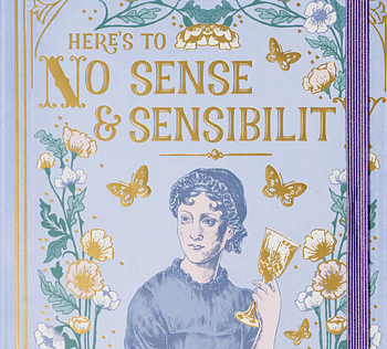 Anteckningsbok Jane Austen i A5 – Lila med linjerade blad