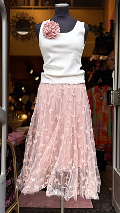 Butterfly skirt - rose