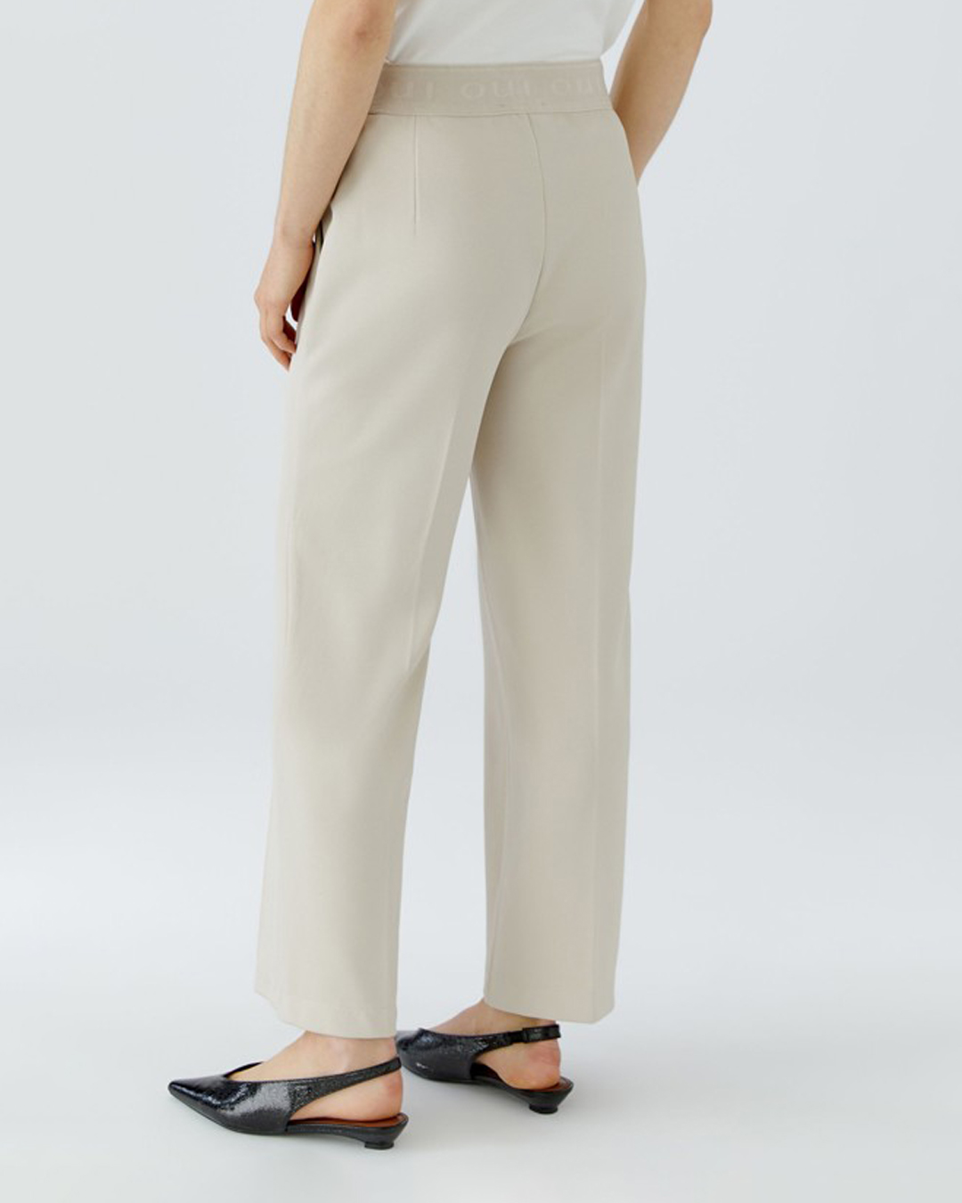 Byxa sydda pressveck vida ankel ljusbeige - 4