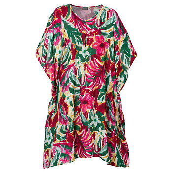Mönstrad kaftan i rosa lila