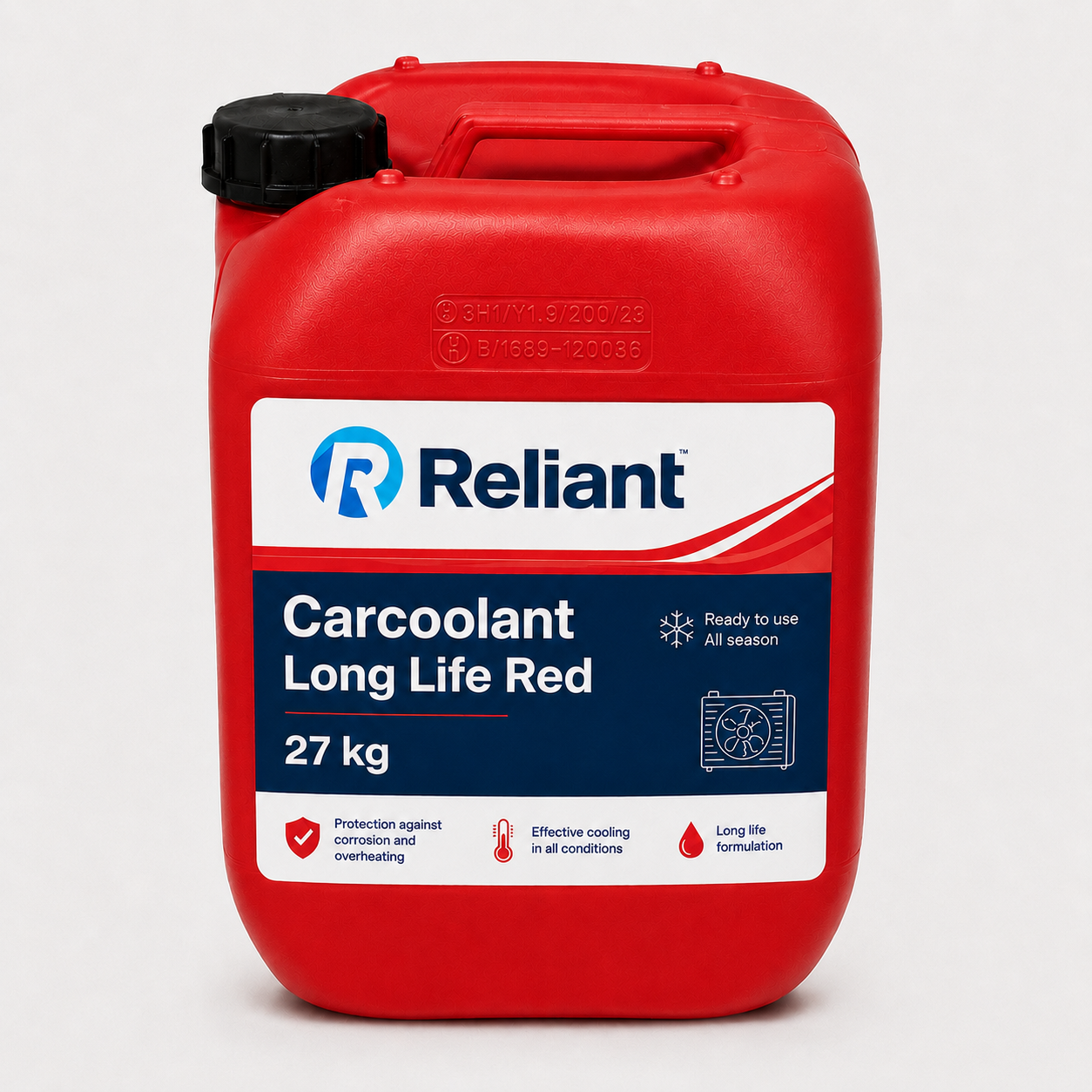 Reliant Carcoolant Long Life Red Dunk 27 kg – 12 dunk (324 kg) - 2