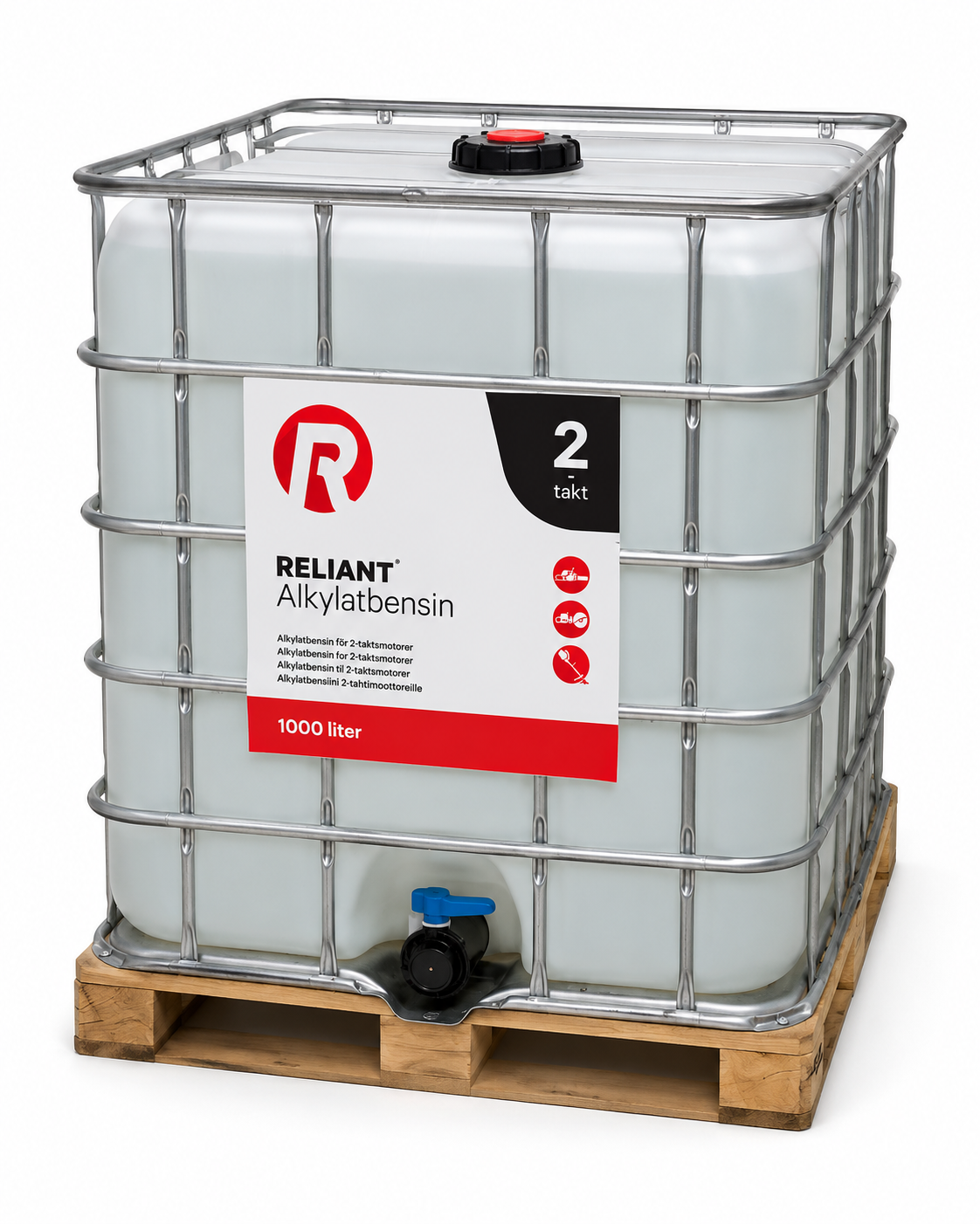 Reliant Alkylatbensin 2T 945 liters IBC – 1 IBC (945 L)