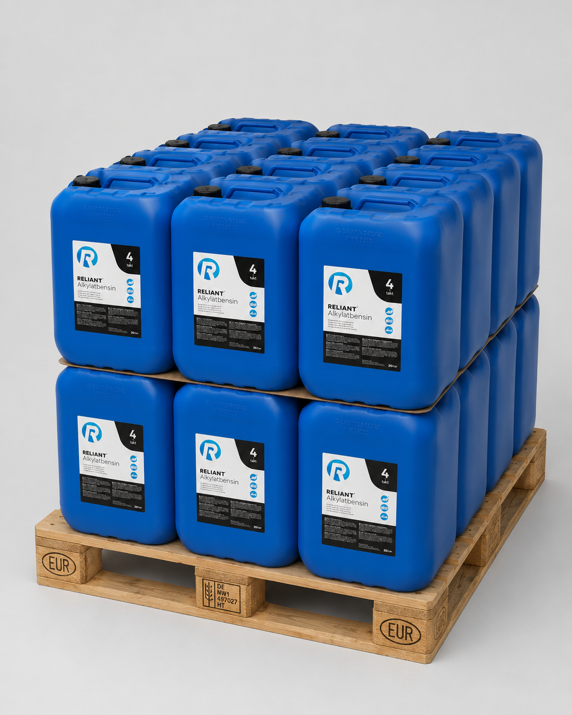 Reliant Alkylatbensin 4T 25 liters dunk – 1 pall (24 dunk) (600 L)