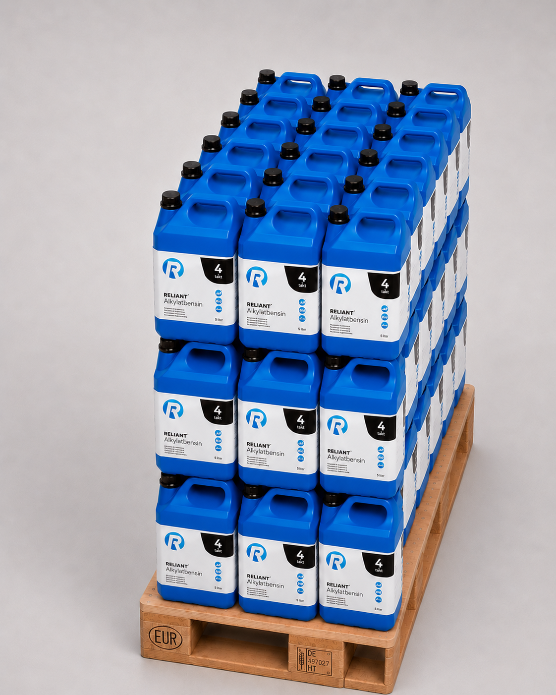 Reliant Alkylatbensin 4T 5 liters dunk halv pall – 1 halv pall (54 dunk) (270 L)