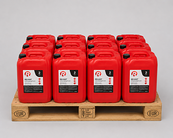 Reliant Alkylatbensin 2T 25 liters dunk halv pall – 1 halv pall (12 dunk) (300 L)