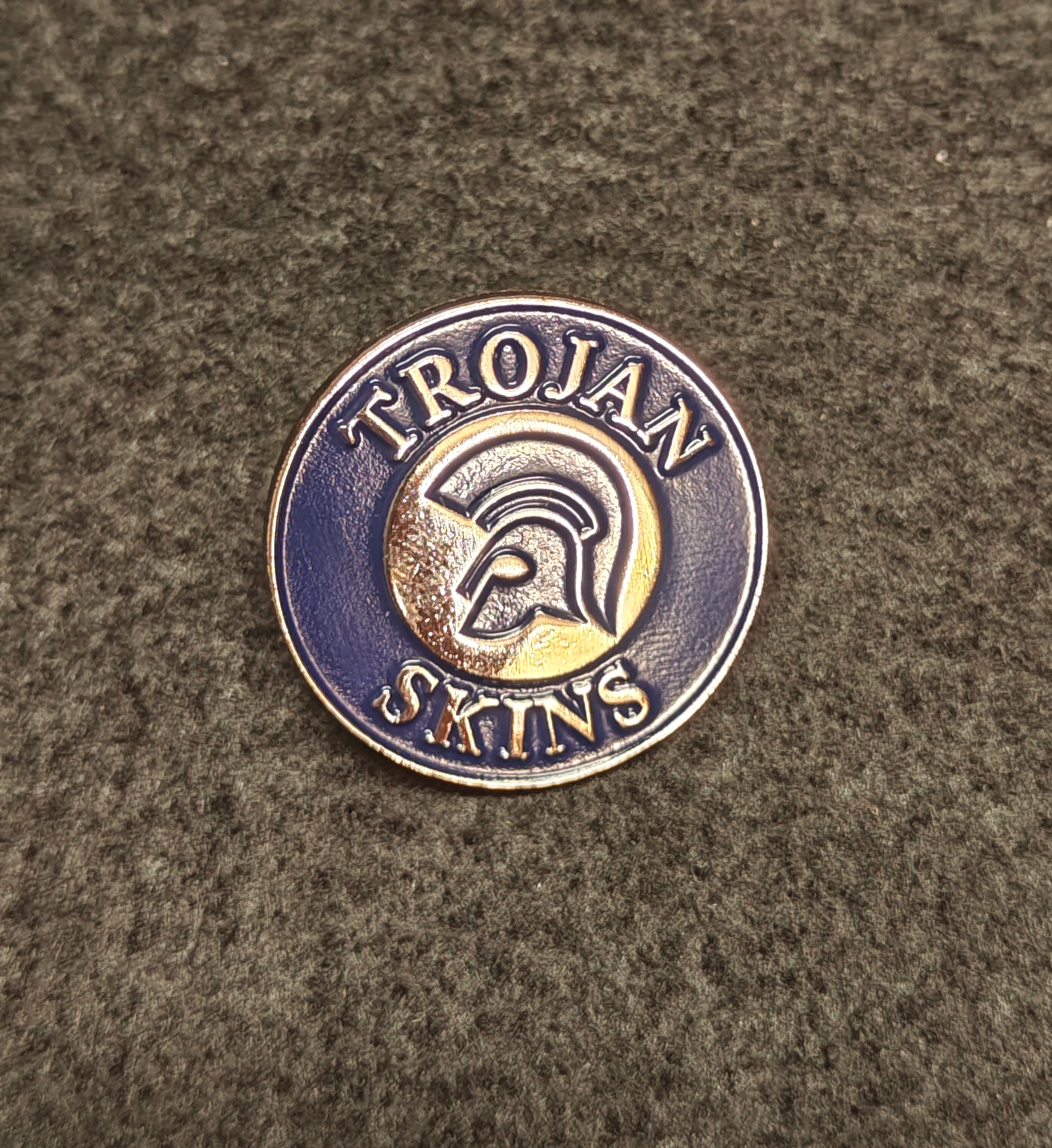 Trojan Skins - Metallpin (Blå)