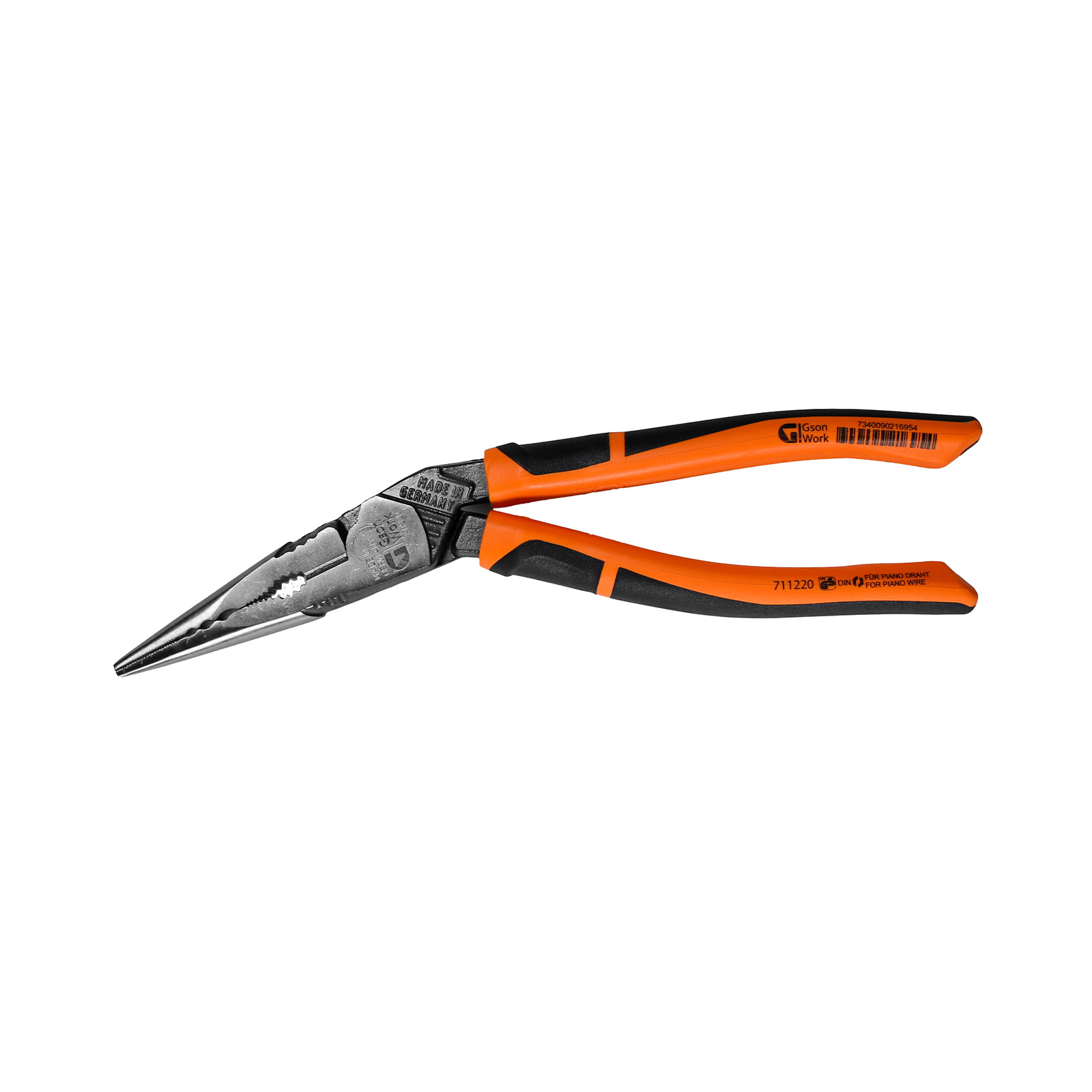HD ERGONOMIC LONG NOSE PLIERS 220 MM