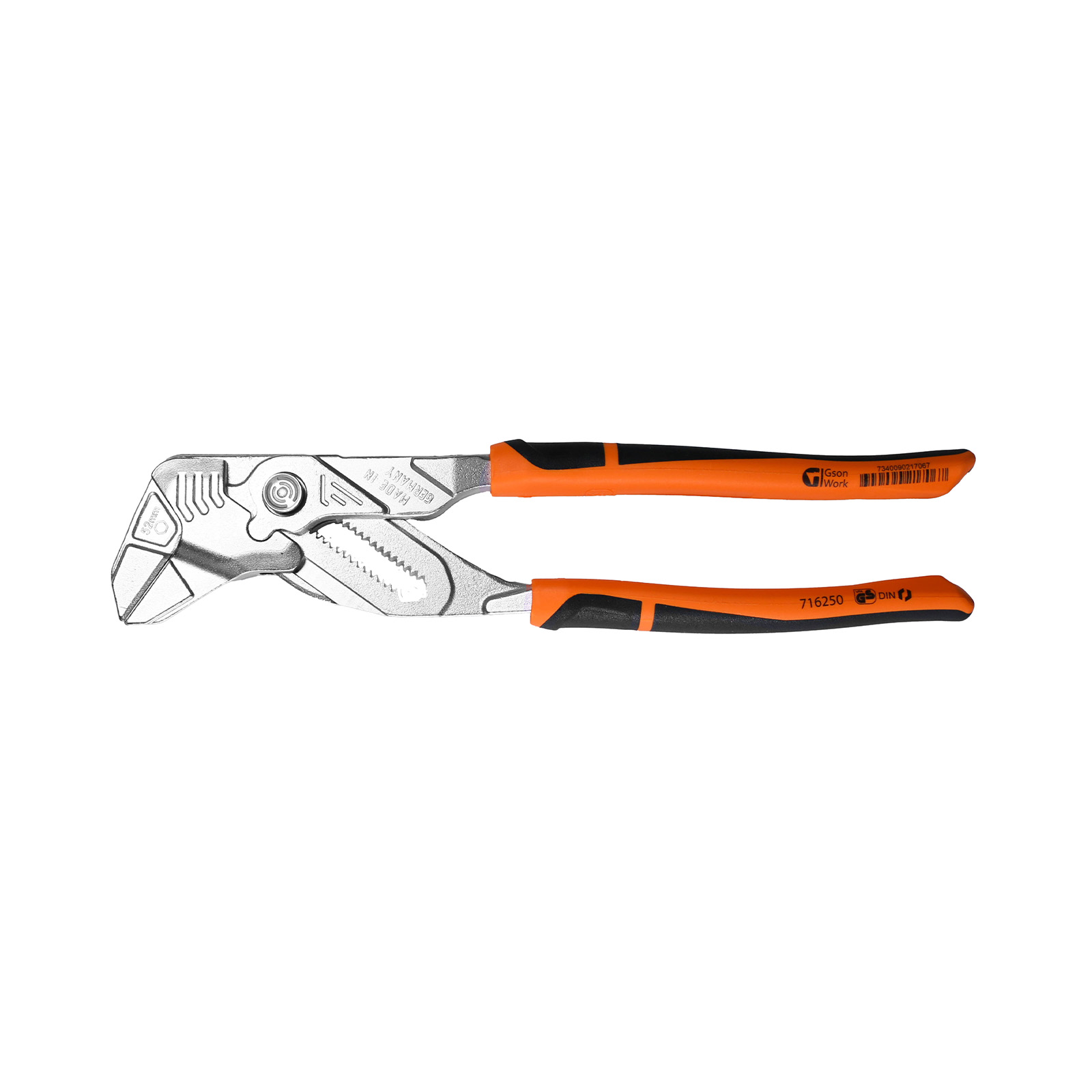 PLIERS WRENCH WITH PUSH-BUTTON 180 MM