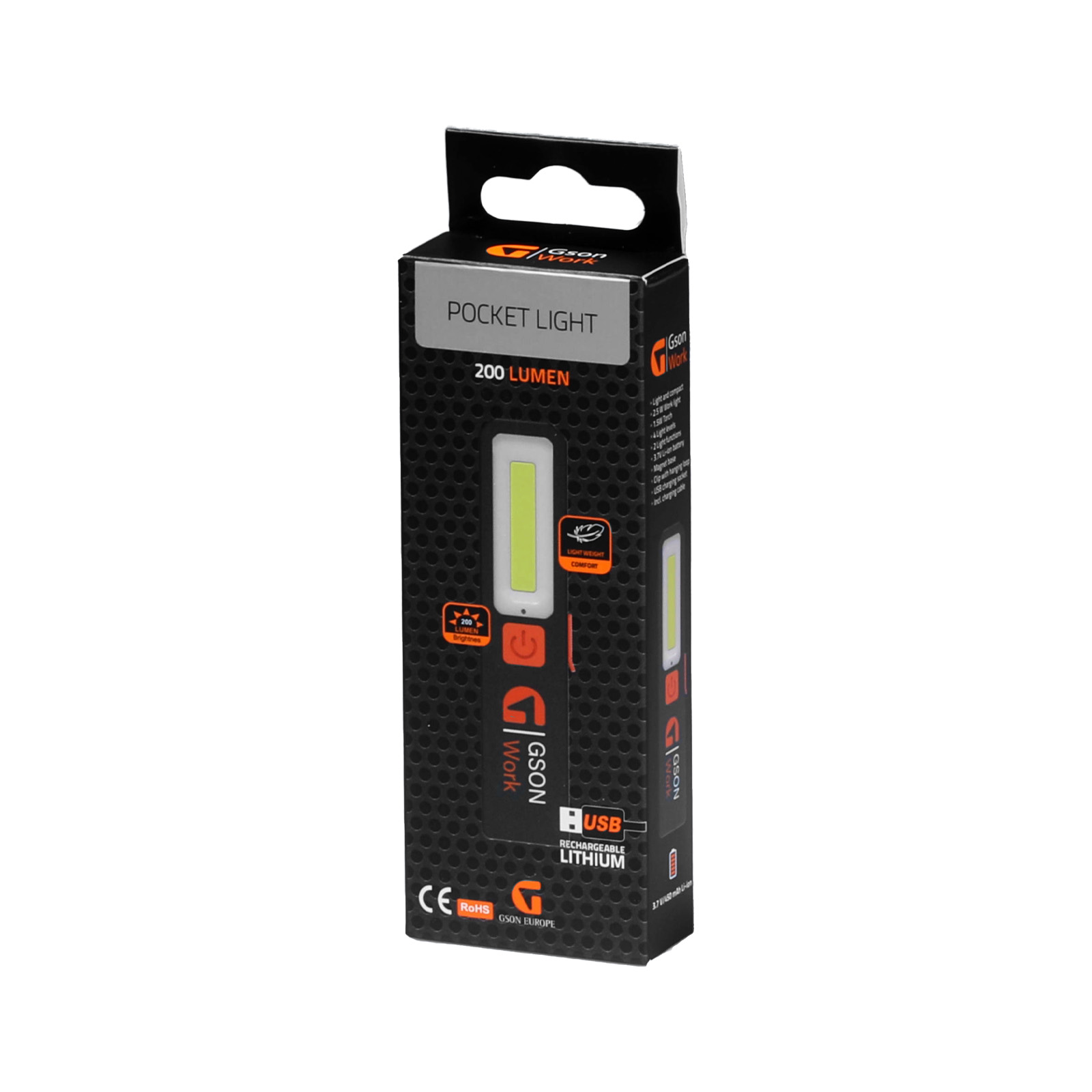 Ficklampa 200 lumen - 4