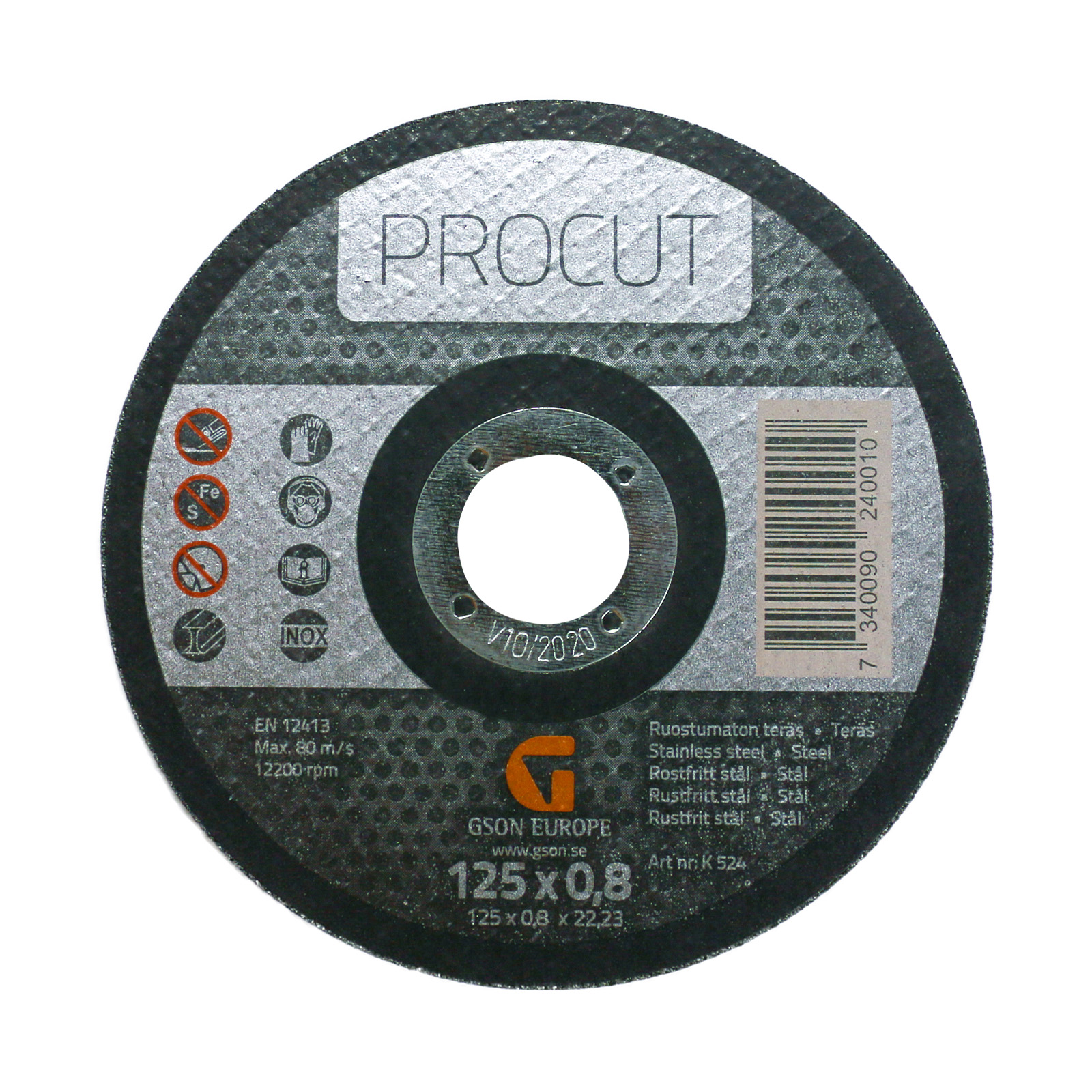 Kapskiva Procut 125 x 0,8 x 22,23 mm