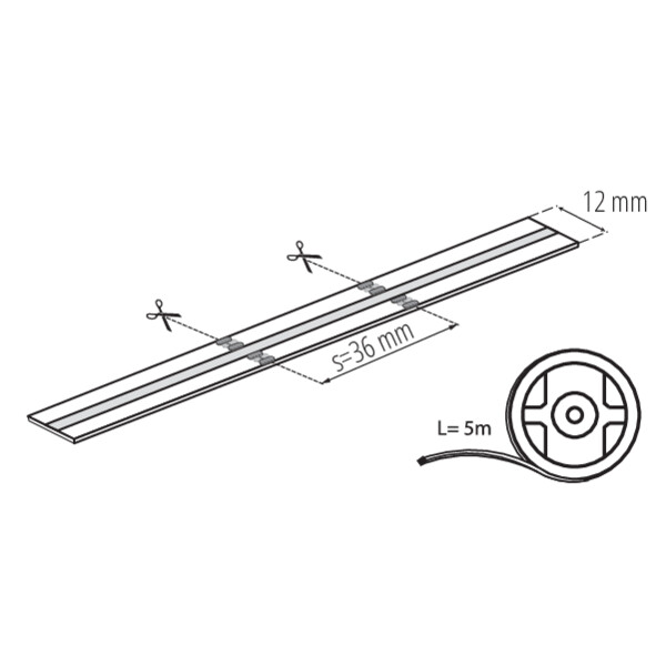 KANLUX LED List LCOB 21W/m 24V RGBCCT IP00/IP65 - 8