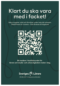 Klart du ska vara med i facket! – affisch A4