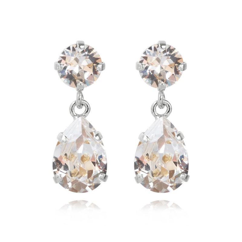 Caroline Svedbom Mini Drop Earrings Crystal - 3