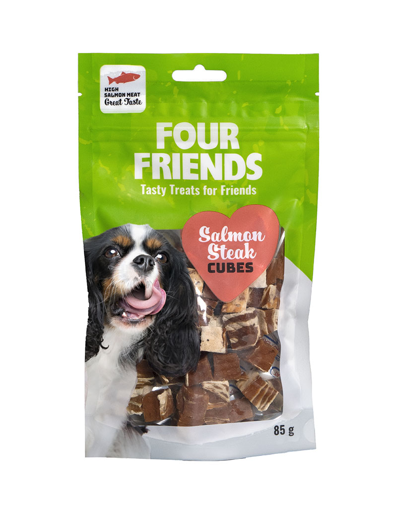 FourFriends Salmon Steak Cubes 85g 