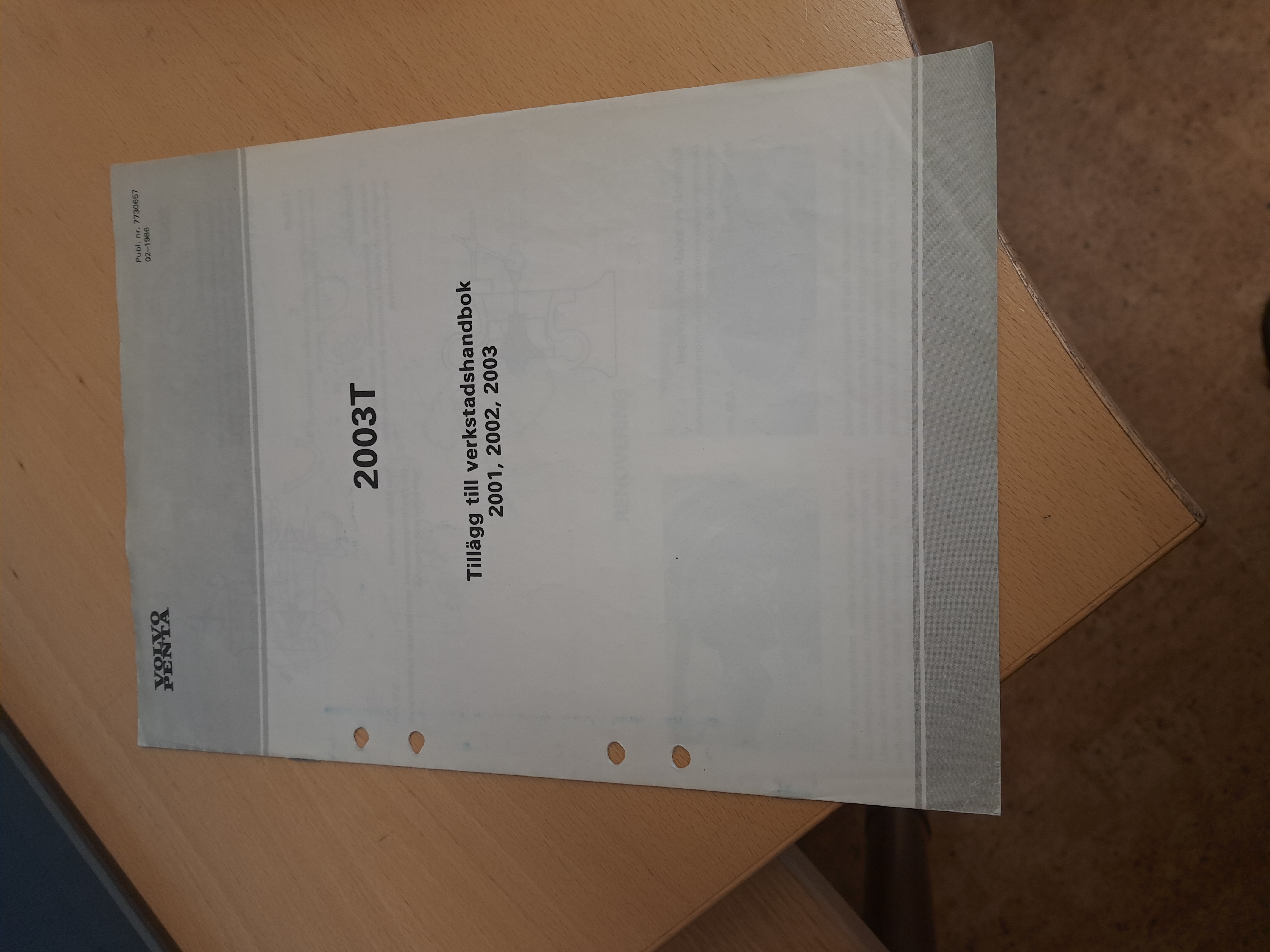 Workshop manual Supplement