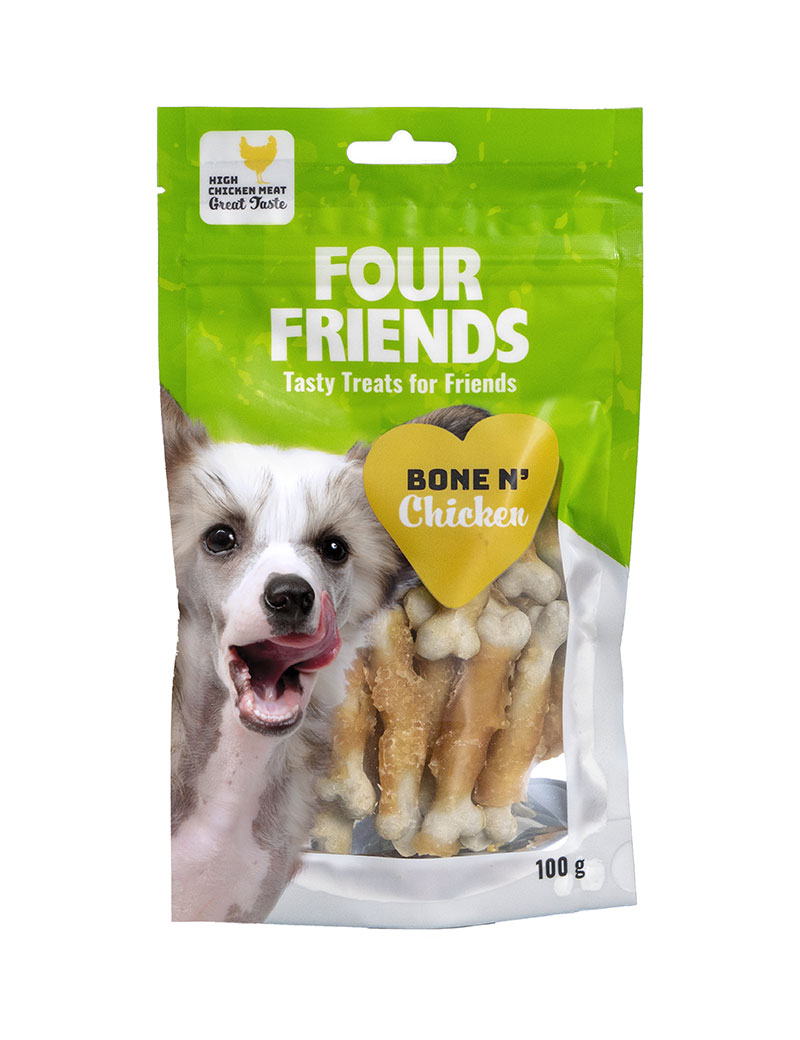 FourFriends Bone N´Chicken 100g OBS KORT DATUM!