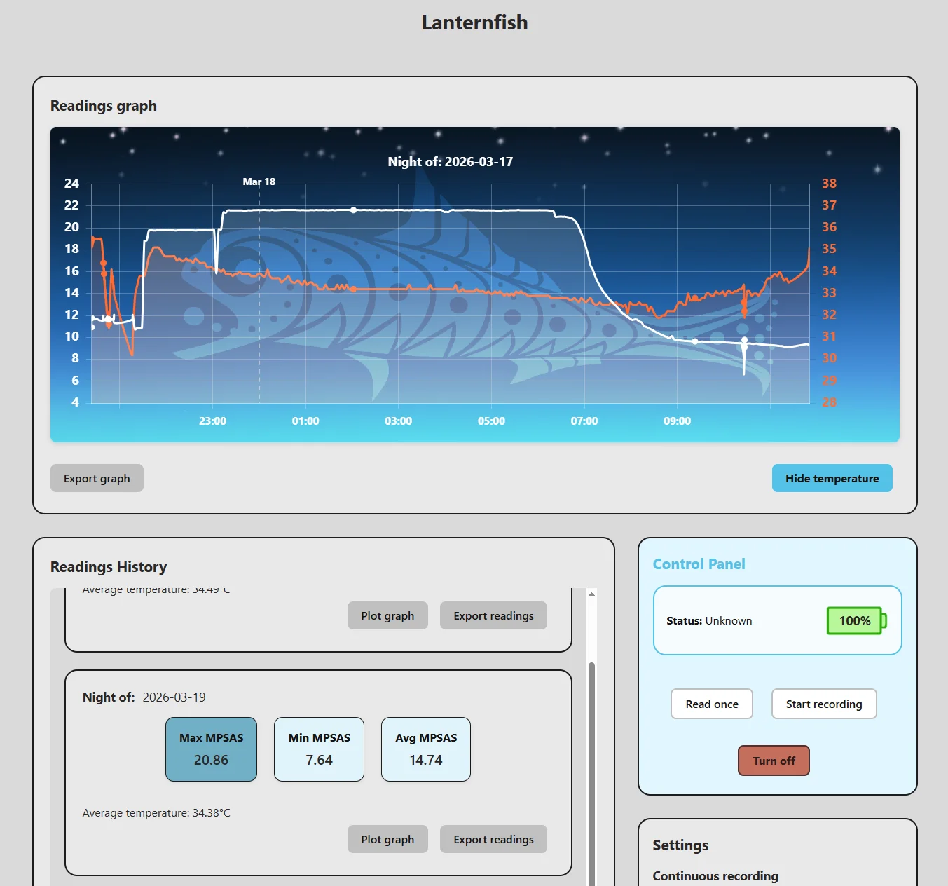 LUNATICO LANTERNFISH SKY QUALITY METER - 4