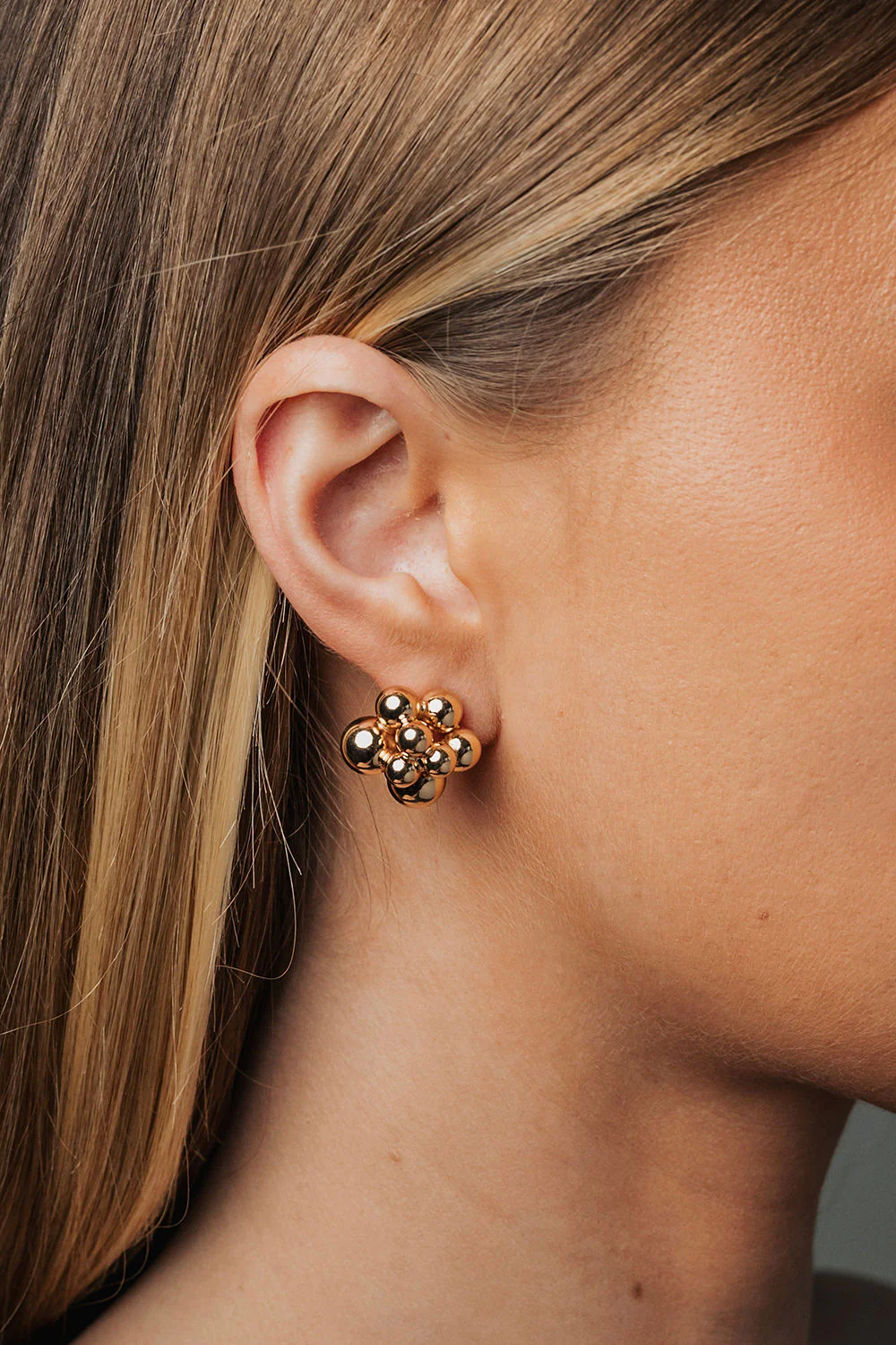BOW19 Bead Multi Studs Gold - 2