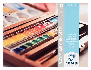 Akvarellpapper van Gogh Watercolour paper blocks, 32 x 24 cm